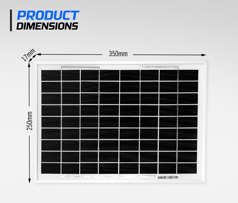 12V 10W Mono Solar Panel