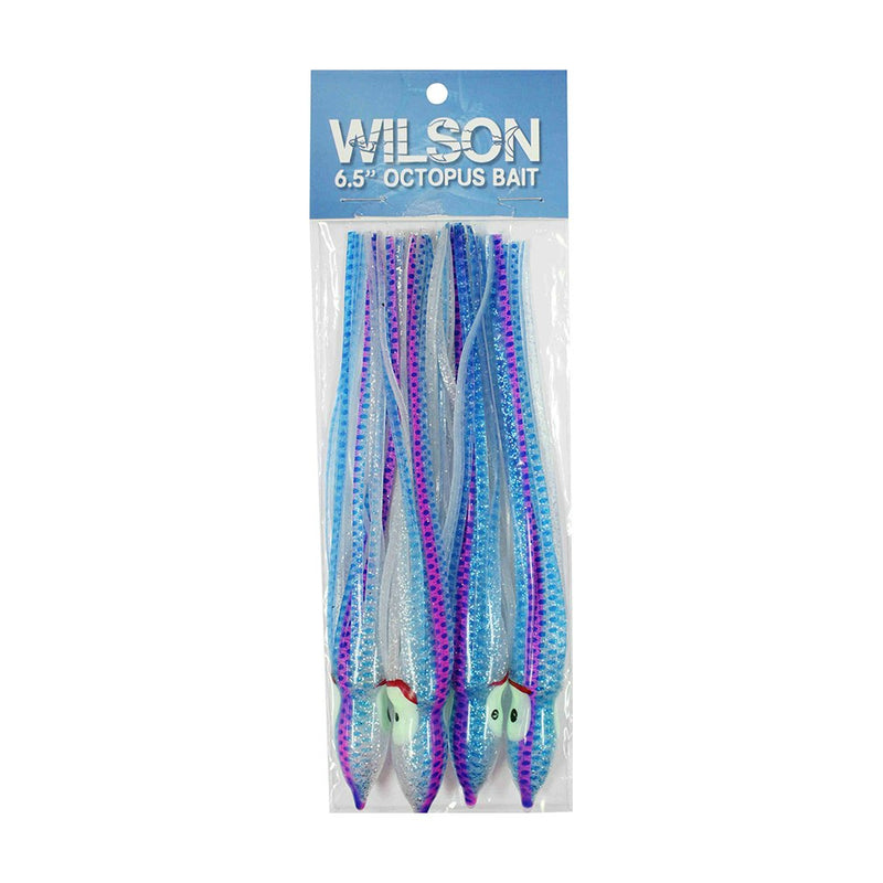 4 Pack of Wilson 3 Inch Vinyl Octopus Squid Skirts- Squid Tails