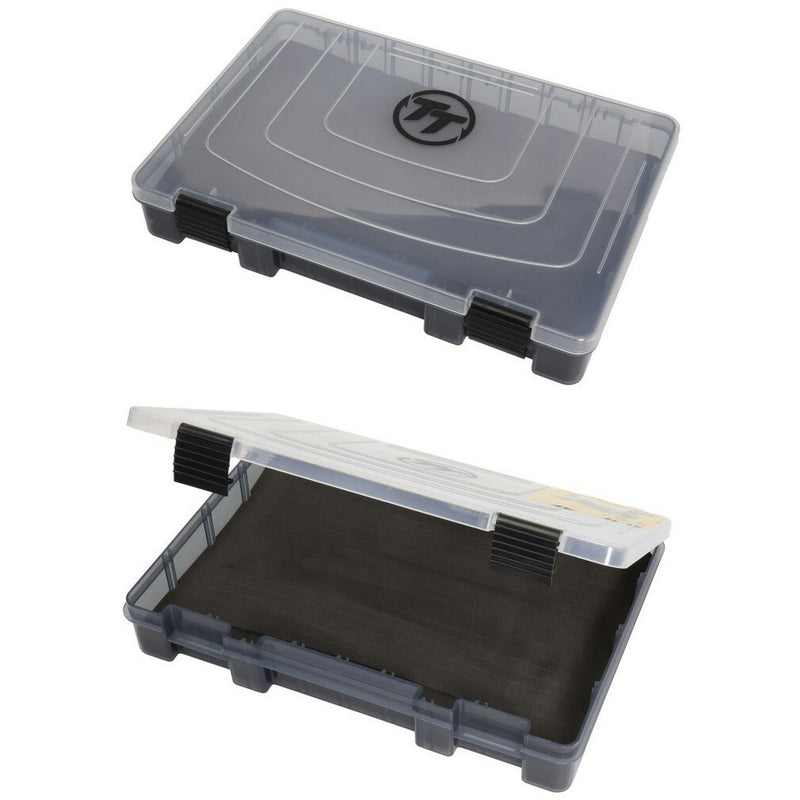 TT Fishing Large Shallow Fishing Tackle Tray with Internal Split Foam Insert