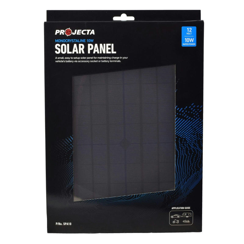 Projecta Monocrystalline 12V 10W Battery Maintainer Solar Panel