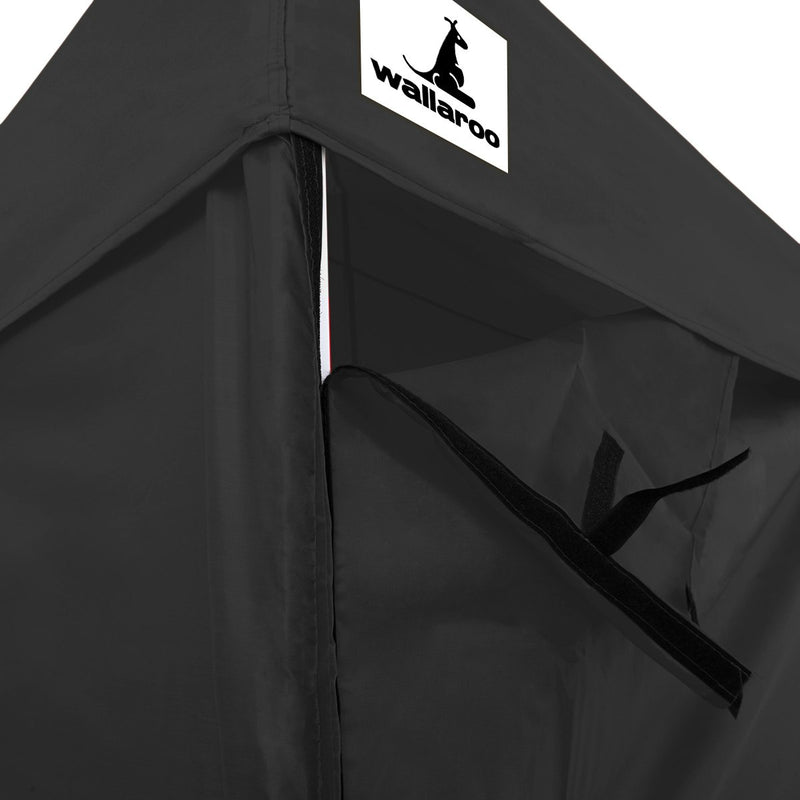 Wallaroo Gazebo Tent Marquee 3m x 6m PopUp Outdoor Black