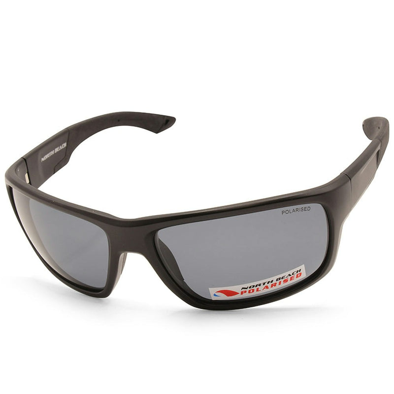 North Beach Loody Satin Black/Grey Men's Polarised Sunglasses 70733