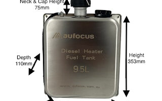 Aufocus Diesel Heater 9.5l Stainless steel Tank