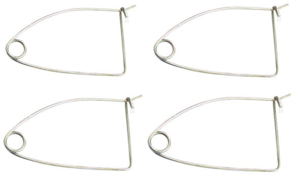 4 x Galvanised Steel Quick Release Bait Clips - Crab Pot Bait Clips