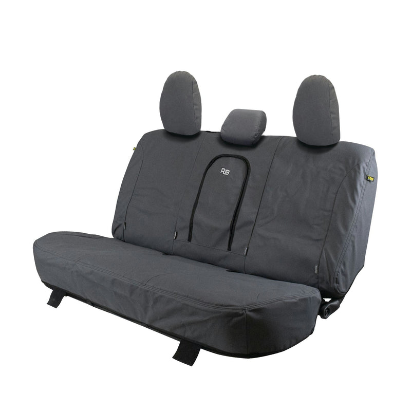 Razorback 4x4 XP7 Heavy Duty Canvas Rear Seat Covers Suitable for a Mitsubishi Triton MR (Leather Seats Only)