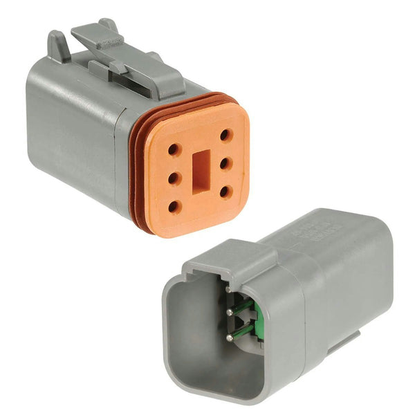 Narva 57426BL 6 Way Waterproof Deutsch Connector Housing Kit (2 pack)