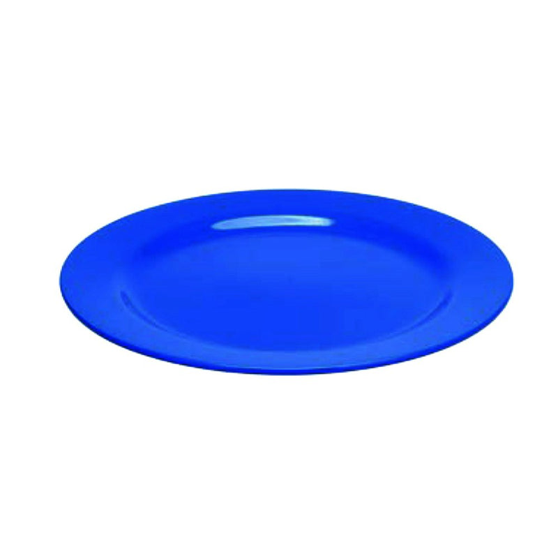 6x Oztrail Melamine Round Dinner Plate Dish Outdoor Picnic Camping Tableware BLU