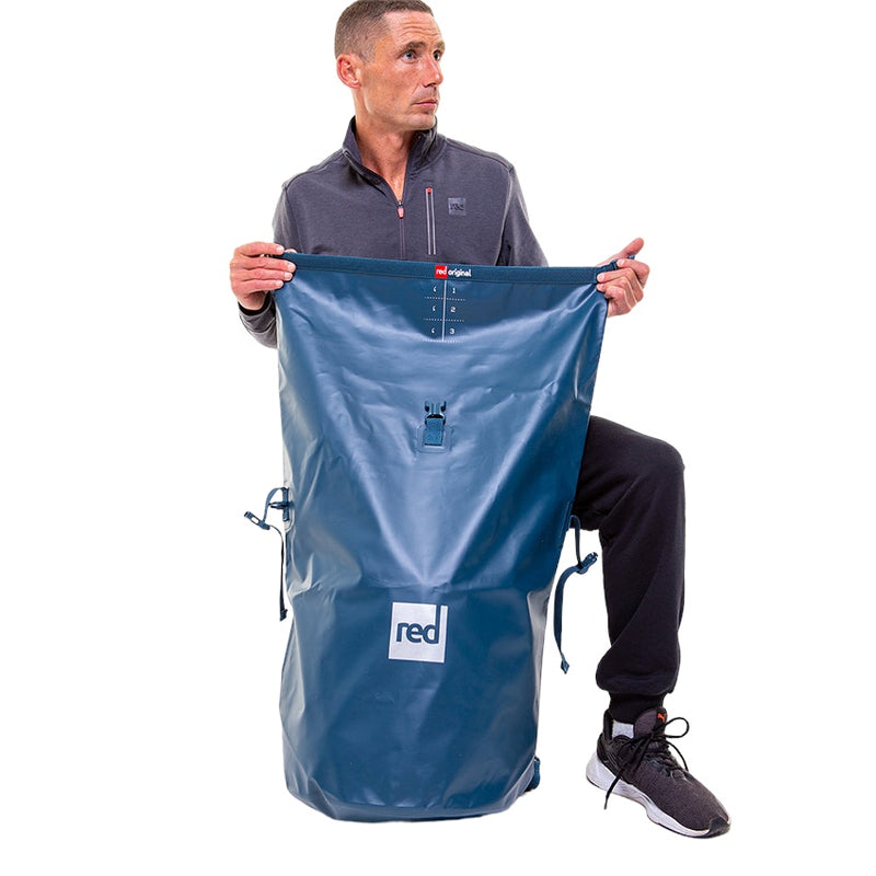 Waterproof Roll Top Dry Bag Backpack - Deep Blue