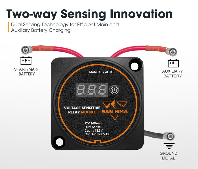 140A Voltage Sensitive Relay Vsr 12V Dual Battery System Isolator