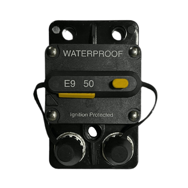 Exotronic 50A Surface Mount Waterproof DC Circuit Breaker - Side by Side