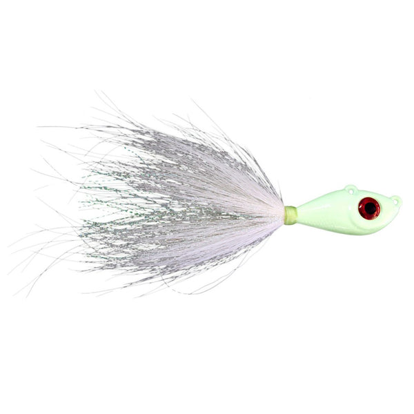 Mustad 2oz Big Eye Bucktail Jig with Chemically Sharpened 7/0 Hook