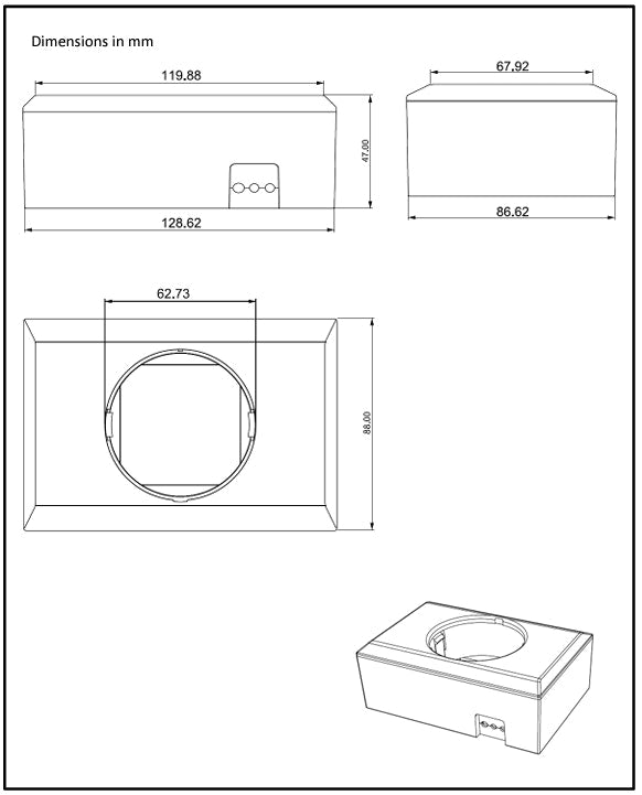 Victron Wall mount enclosure for BMV or MPPT Control