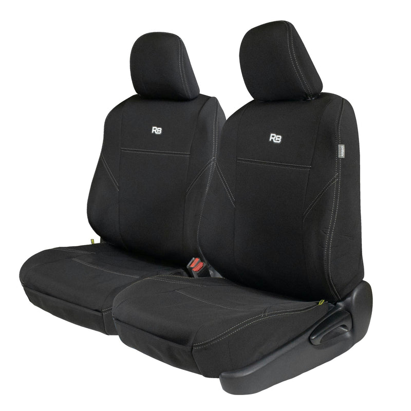 Razorback 4x4 GP4 Standard Neoprene 2x Front Seat Covers Suitable for a Toyota Prado 150 (POST FACELIFT JULY 21+)