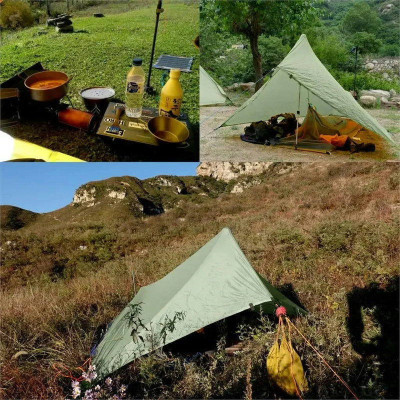 Ultralight Waterproof Flysheet Tent Shelter (Green)