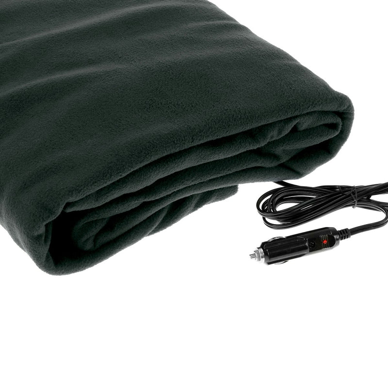 Laura Hill Heated Electric Car Blanket 150x110cm 12V - Black