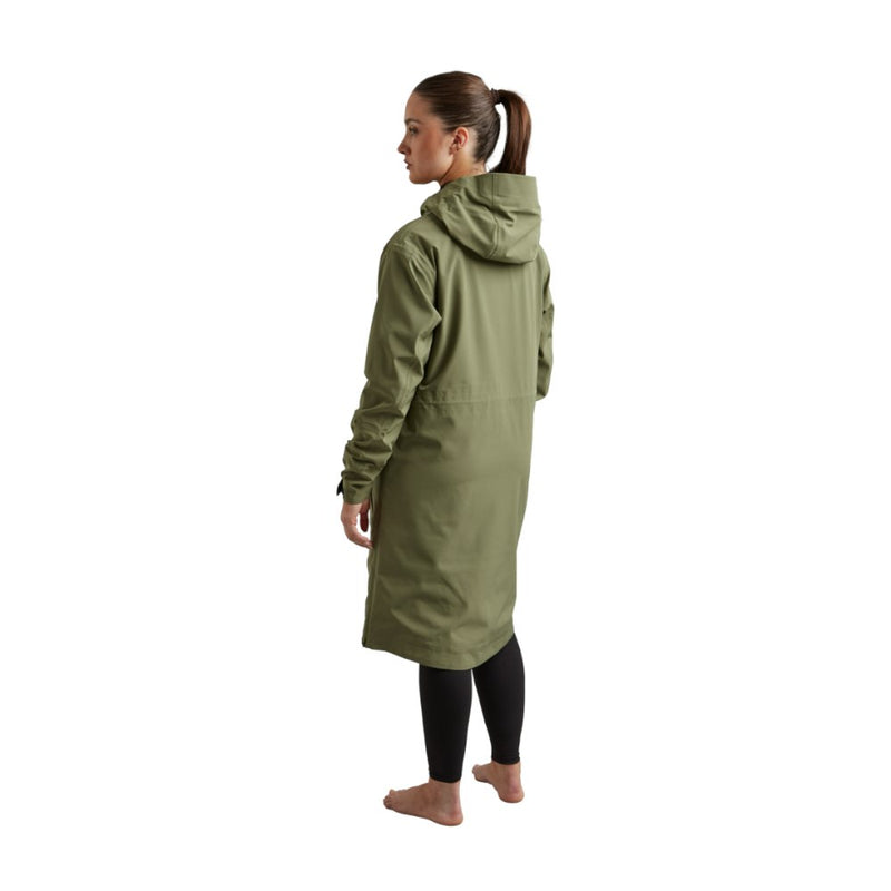 Women's Pursuit Waterproof Lightweight Changing Robe Jacket - Olive Green