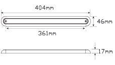 LED Autolamps 380CA12 Rear Indicator 12V, Coloured Lens, Blister