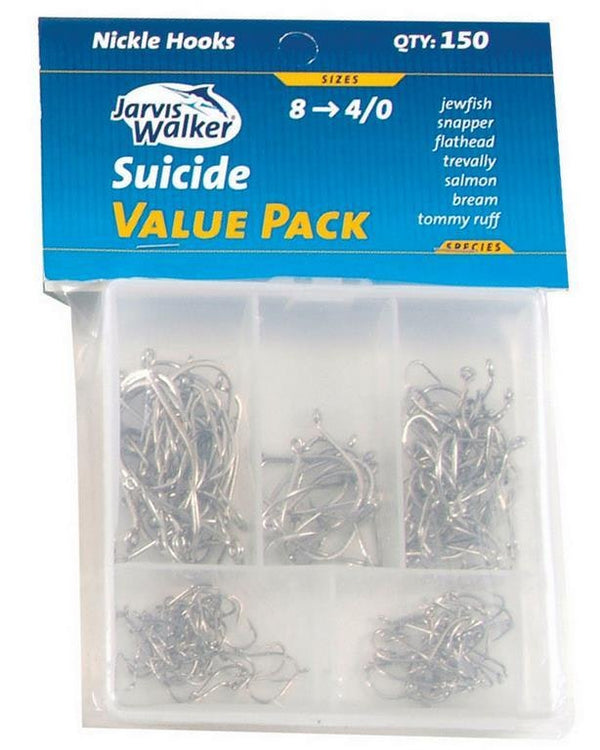 Jarvis Walker Assorted Octopus Hook Pack - 150 Pce Value Pack