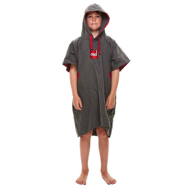 Kids Quick Dry Microfibre Changing Robe - Grey