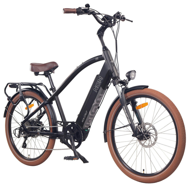 NCM Cru7 Cruiser Electric Bike, 250W-500W E-Bike, 48V 19Ah, 912Wh Battery