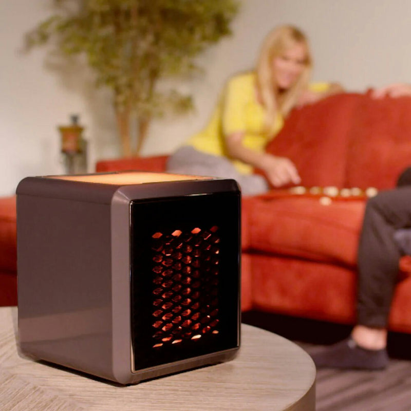 TV Shop Electric Handy Space Heater Pure Warmth Home Portable Ceramic 1200W 25cm