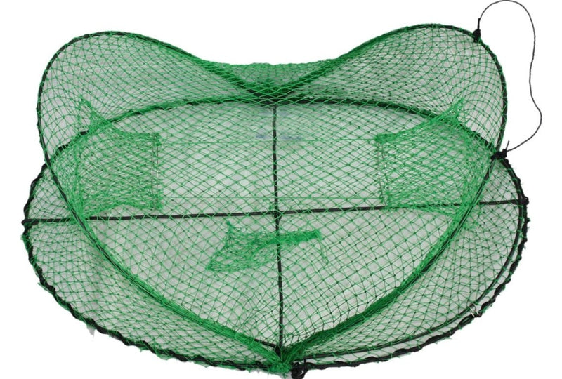 Seahorse Folding Opera House Trap With 75mm Rings - 4 Pack-Green Yabbie Net