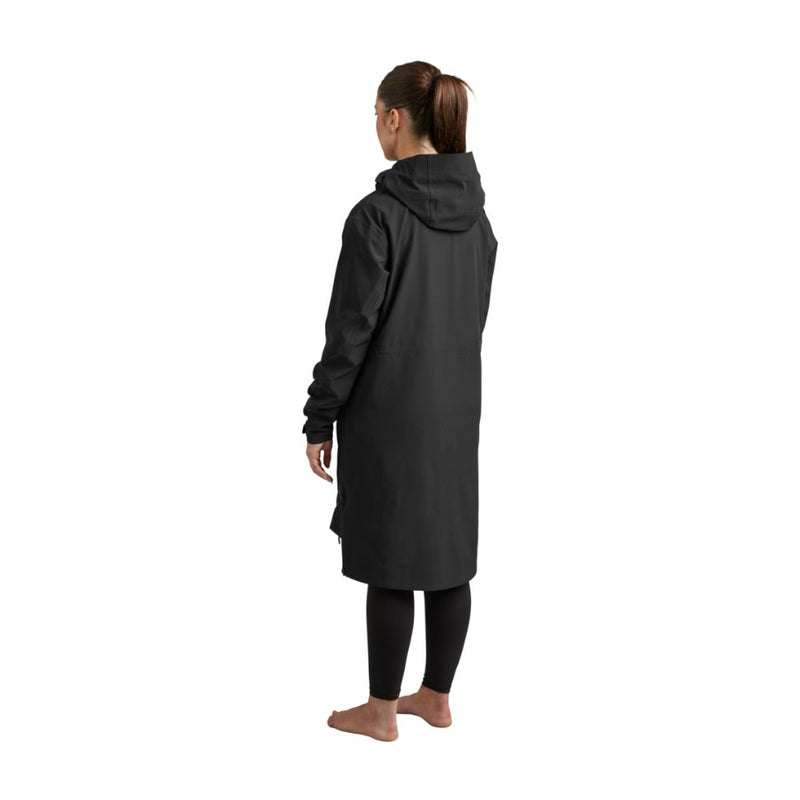 Women's Pursuit Waterproof Lightweight Changing Robe Jacket - Obsidian Black