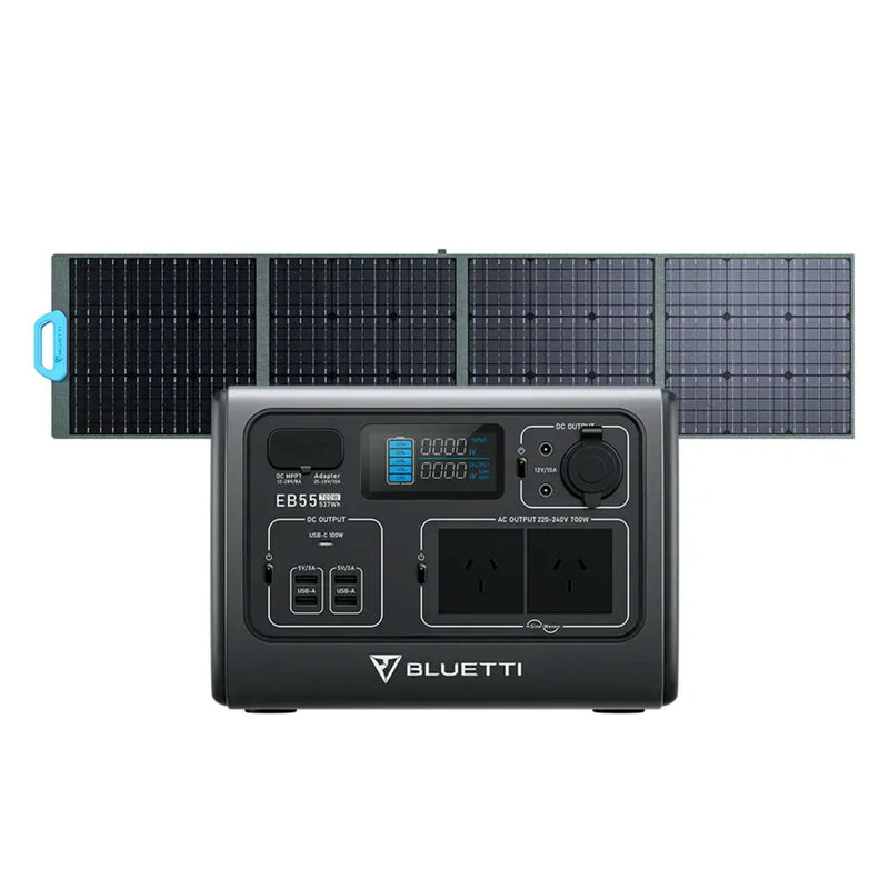 BLUETTI EB55 + Solar Panels | Solar Generator Kit