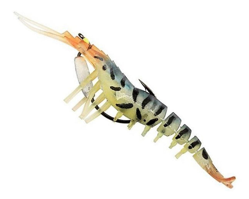 145mm Zerek Live Cherabin Pre Rigged Lumo Eyes Fishing Lure with Bonus Jig Head