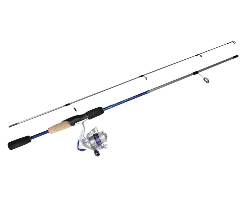 6'6 Okuma Steeler XP 2 Piece 2-4kg Fishing Rod and Reel Combo Spooled with Line