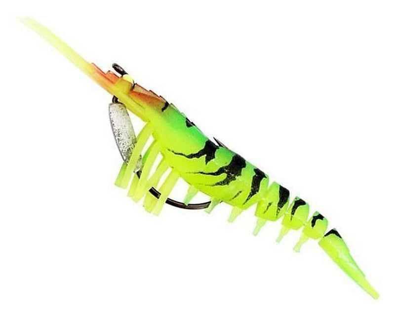 100mm Zerek Live Cherabin Pre Rigged Lumo Eyes Fishing Lure - Built in Rattle Chamber