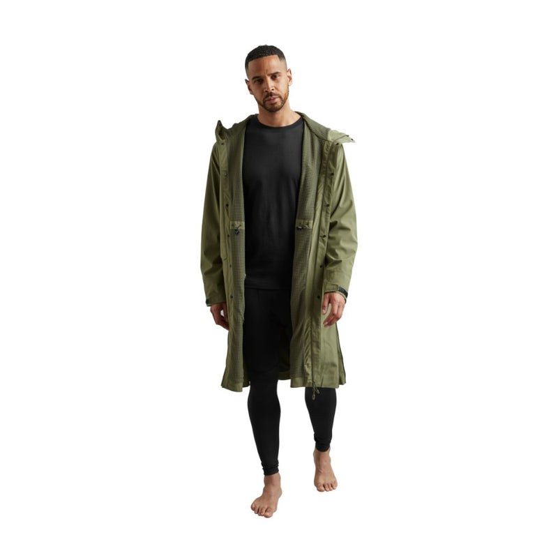 Men's Pursuit Waterproof Lightweight Changing Robe Jacket - Olive Green