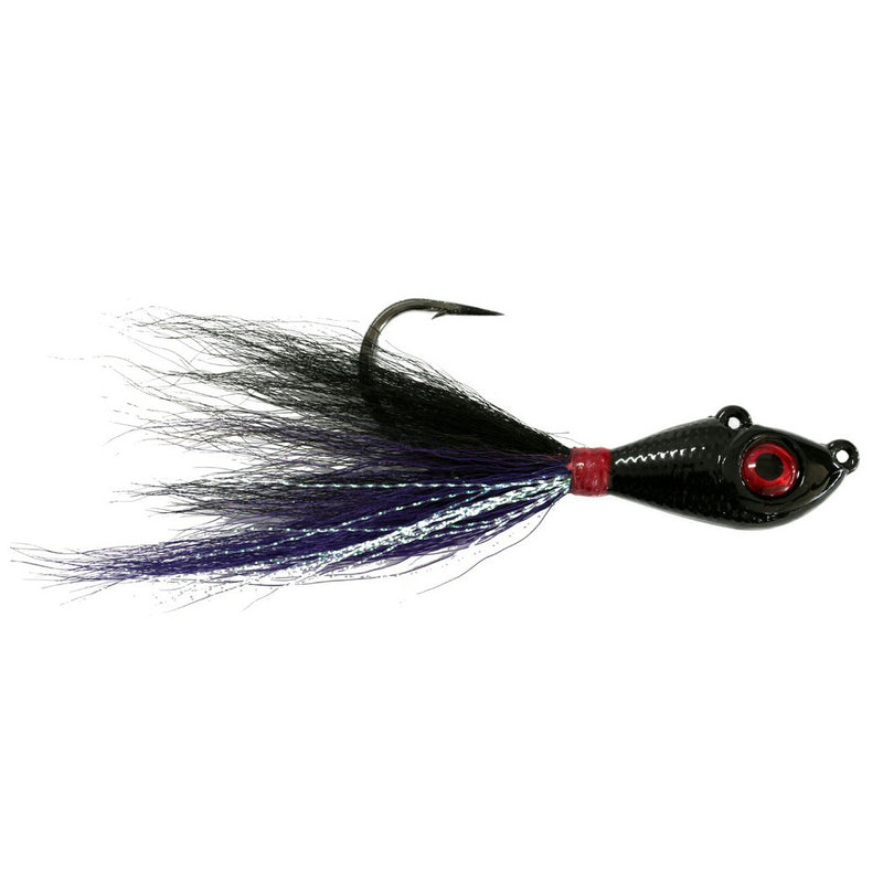 Mustad 2oz Big Eye Bucktail Jig with Chemically Sharpened 7/0 Hook