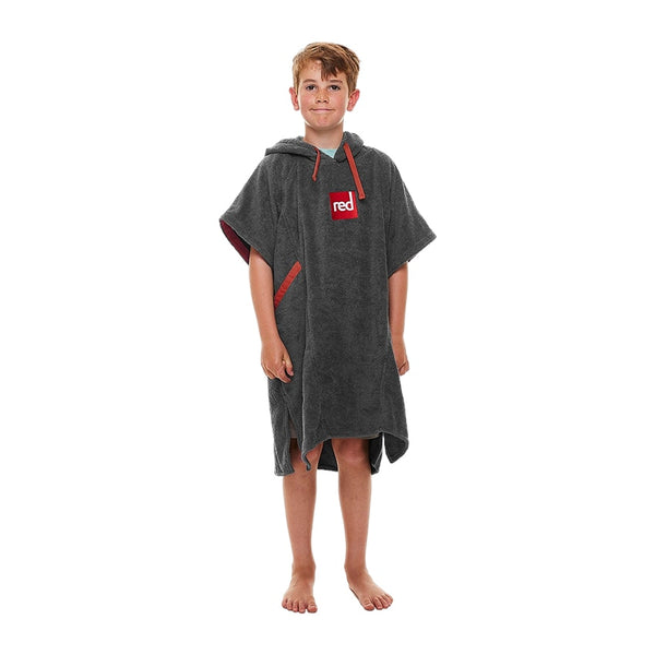 Kids Towelling Change Robe - Grey