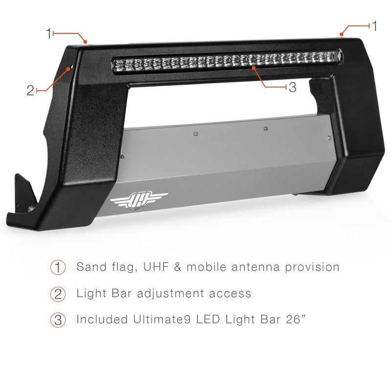 The Ultimate Nudge Bar to suit Isuzu D-Max (2020 - 2024 -3rd Gen, RG) W Parking Sensors