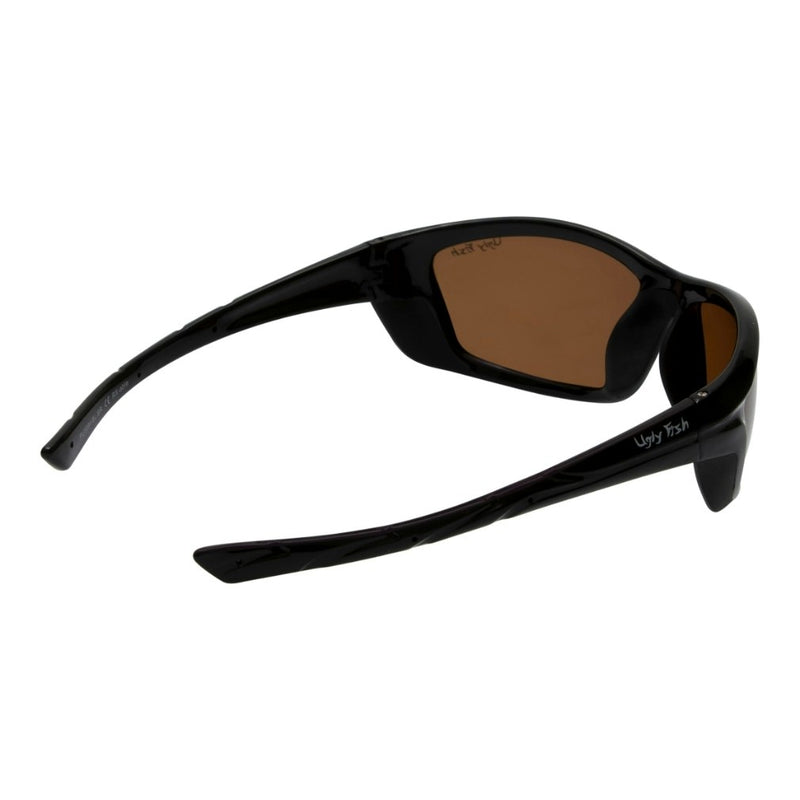 Ugly Fish PU5994 Unbreakable Polarised Black Frame/Brown Lens Wrap Sunglasses