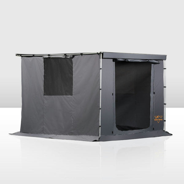 San Hima Car Side Awning 2.5x3m + Awning Tent Waterproof Portable SUV Camping Shade