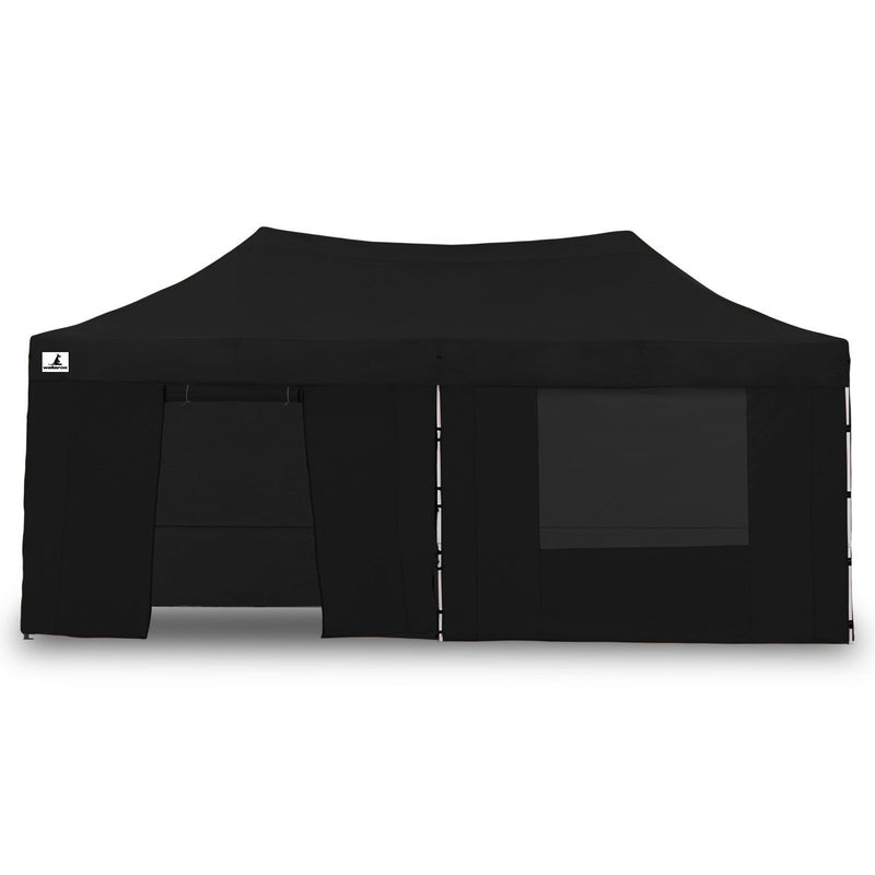 Wallaroo Gazebo Tent Marquee 3m x 6m PopUp Outdoor Black