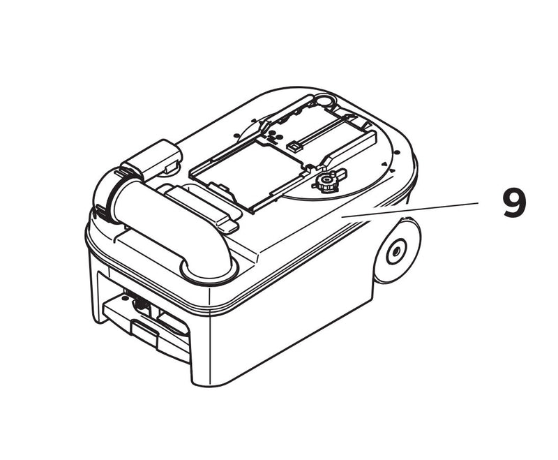 Dometic replacement Cassette suitable for Dometic Saneo toilet