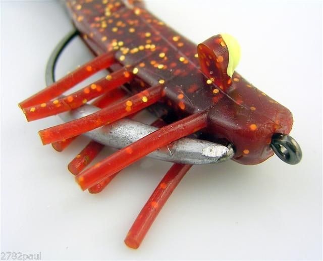 127mm Zerek Live Shrimp Pre Rigged Lumo Eyes Jointed Body Lure