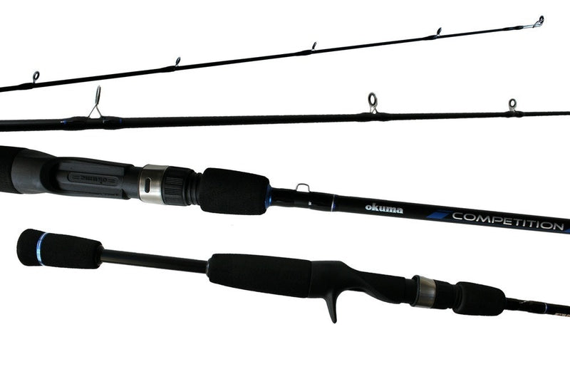 6'6 Okuma Competition 6-14lb 1 Piece Baitcaster Rod with Split Butt