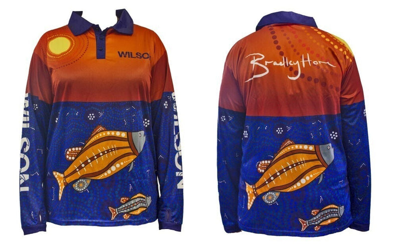 Wilson Sunset Barramundi Brad Hore Tournament Long Sleeve Fishing Shirt