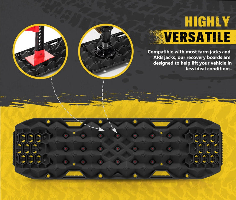 Bunker Indust Pair Recovery Tracks 25T With Steel Traction Plate Snow Mud Sand