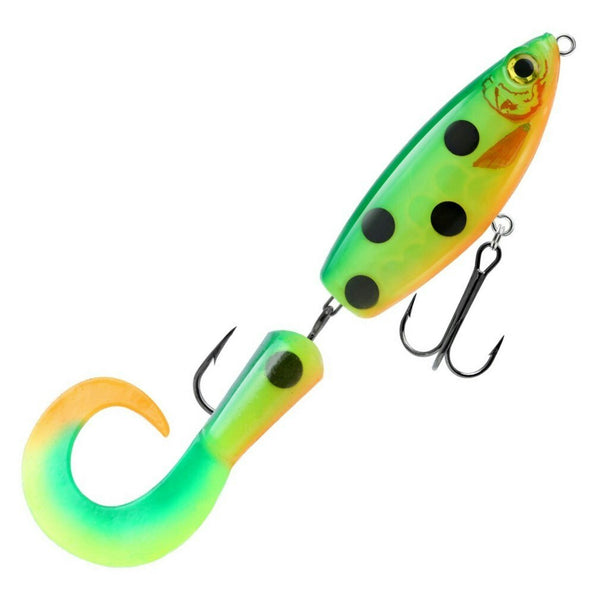 21cm Storm RIP Seeker Jerk Rigged Fishing Lure With Spare Tail-Green Tiger UV