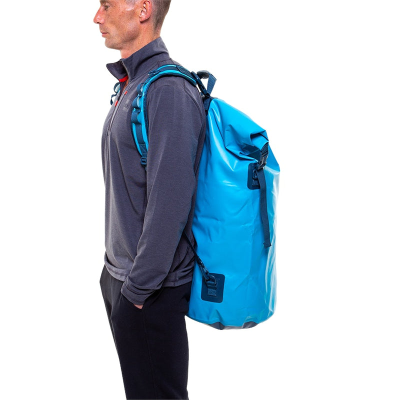 Waterproof Roll Top Dry Bag Backpack - Ride Blue