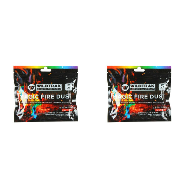 2x 5PK Wildtrak 15g Magic Colour Changing Camping Fire Flame Colourful Campfire