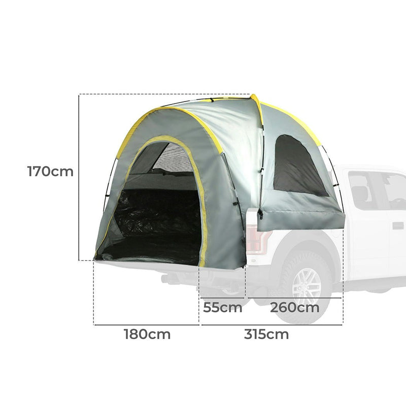 Camping Tent 3-4 Person Off Road Truck Short Bed Car SUV Tail Waterproof Large