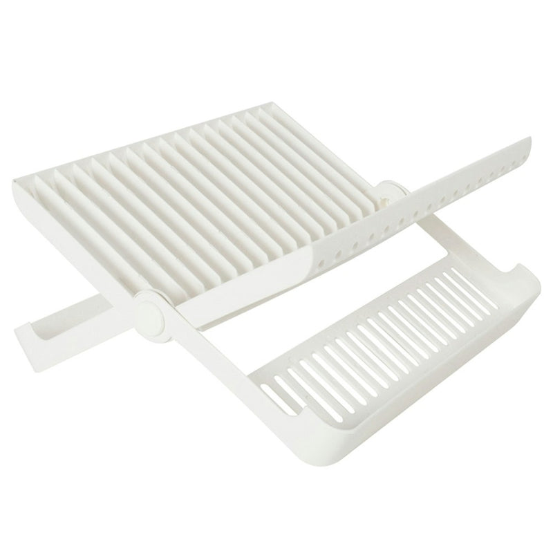 Wildtrak 32x30cm Folding Dish Drainer Storage Outdoor Camping For Caravan/RV WHT