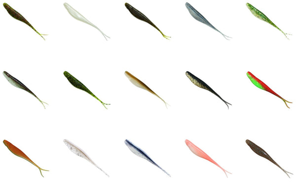 Zman 3.75 Inch StreakZ Soft Plastic Lures - 6 Pack of Z Man Soft Plastic Lures