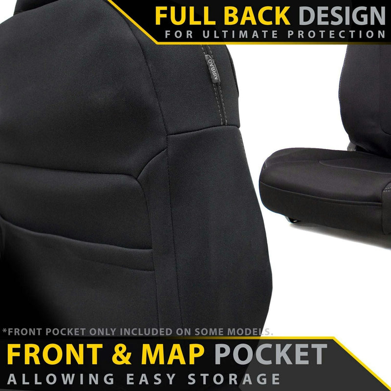 Razorback 4x4 GP4 Standard Neoprene 2x Front Seat Covers Suitable for a Toyota Hilux 7th Gen (N70) SPORT SEAT